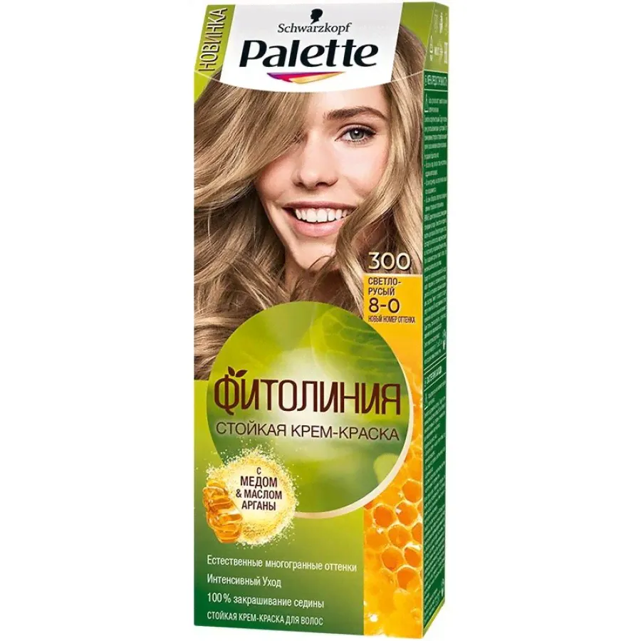 Краска для волос Palette Фитолиния 300 8-0 Светло-русый