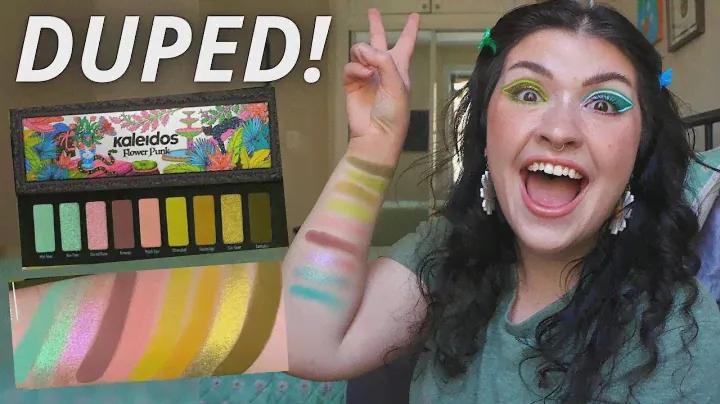 I DUPED THE KALEIDOS FLOWER PUNK PALETTE | shopping my stash + 2 eye looks using the "palette"!