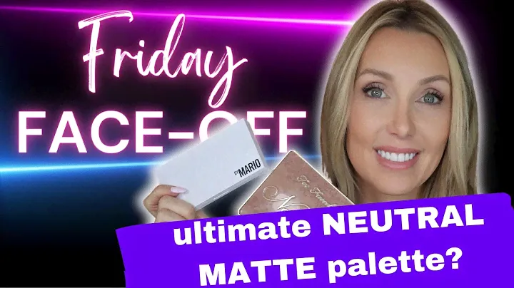 Let's review the new Makeup by Mario Master Matte Neutral Palette | Friday Face-Off #newmakeup