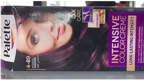 Schwarzkopf Palette(4-89 intensive Aubergine) hair color tutorial..💈