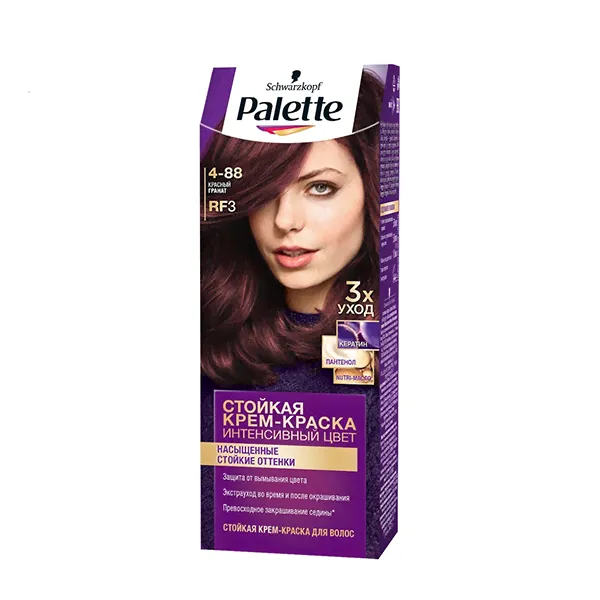 Palette Крем-краска RF3 / 4 - 88 Красный гранат-0
