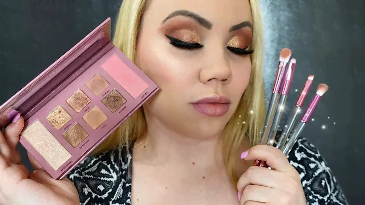 *New*Wander Beauty Gateway Eye and Face Palette/Review/Tutorial/Look + Glamierre Pink Luxe brush set