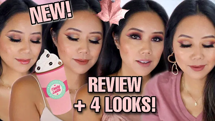 I HEART REVOLUTION TASTY LATTE SHADOW PALETTE REVIEW & SWATCHES + 4 EYE LOOKS - TASTY LATTE PALETTE