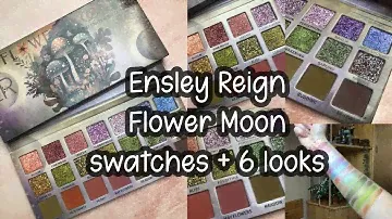 Trying out the Flower moon palette from Ensley Reign| review + 6 looks
