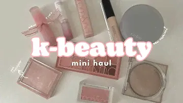 k-beauty mini haul 🎀 korean makeup unboxing, complete swatches, first impressions