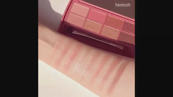 Heimish Dailyism Eye Palette Rose Memory 8 soft and shimmery shades