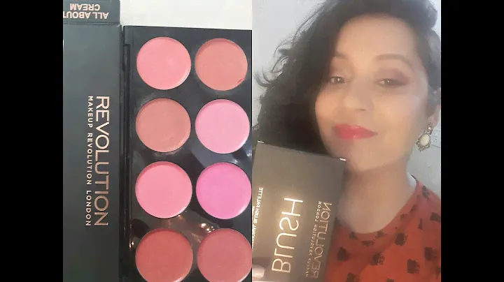 Makeup Revolution All about cream blush palette || review + swatch