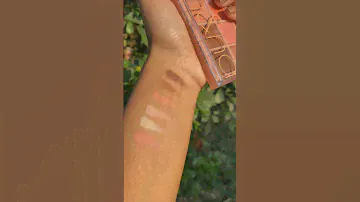 Swatches of the rom&nd better than eyeshadow palette Pampas Garden #makeup #youtubeshorts