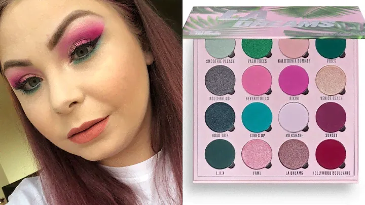 Makeup Obsession LA Dreams Eyeshadow Palette Review Tutorial Swatches