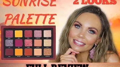 NEW NATASHA DENONA SUNRISE PALETTE | 2 LOOKS | PALETTE COMPARISIONS