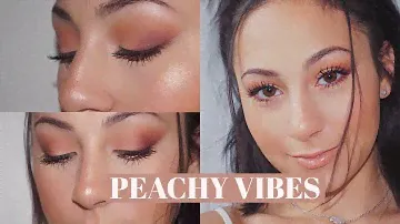 PEACHY MATTE MAKEUP | TOO FACED JUST PEACHY