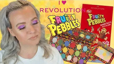 I HEART REVOLUTION X FLINTSTONES FRUITY PEBBLES COLLECTION Review & Swatches | Clare Walch