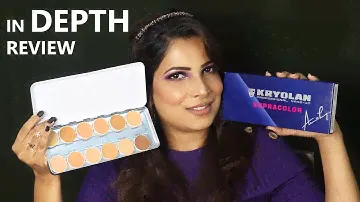 Kryolan Supracolor Palette Review || Supracolor V/s Dermacolor || Base Makeup || Swatches