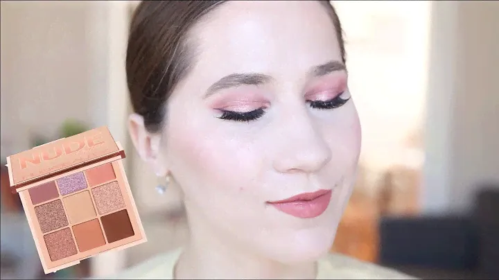 ОБЗОР - Huda Beauty NUDE LIGHT - Свотчи, Примеры макияжей.
