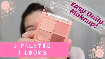One Palette Four Looks | Super Easy Daily Makeup Look!