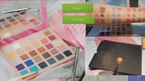 (No talking) Unboxing+swatches focallure endless possibilities palette