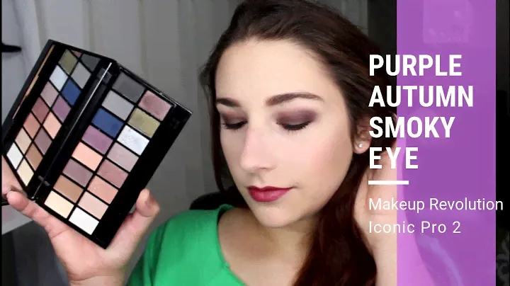 Makeup Revolution Iconic Pro 2 Dark Purple Autumn Eyeshadow Look : Gab & GRWM Chit Chat