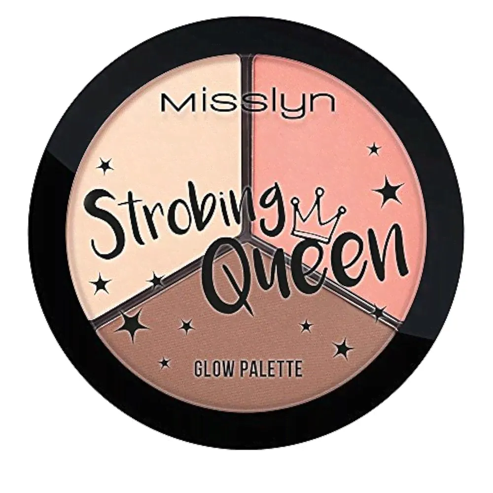 Хайлайтер Misslyn Strobing Queen Glow Palette Nr.1, 13 g-0