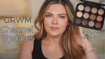 GRWM Channel Updates & Trying New MAC Unfiltered Nudes Eyeshadow Palette