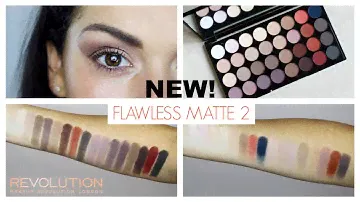 MAKEUP REVOLUTION FLAWLESS MATTE 2 - SWATCHES AND TUTORIAL