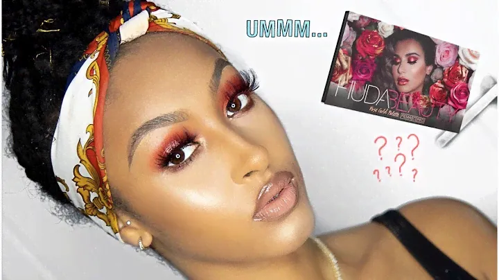 HUDA Beauty ROSE GOLD REMASTERED PALETTE | CLIENT TRANSFORMATION | GLAM MAKEUP