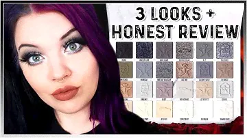 Jeffree Star Cremated Palette 🖤 3 Looks + Review 💀