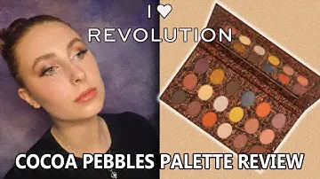 I HEART REVOLUTION X COCOA PEBBLES REVIEW!!! | REVIEW, SWATCHES & TUTORIAL | LOTTIE LOVESS