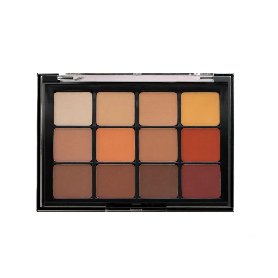 Палетка матовых теней для век Matte eyeshadow palette 10 Warm Matte VIZEART-0