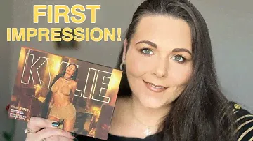 KYLIE COSMETICS 24K BIRTHDAY COLLECTION PALETTE! FIRST IMPRESSION!