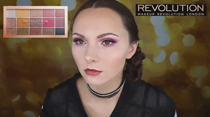 ПАЛЕТКА FOIL FRENZY | СВОТЧИ И МАКИЯЖ | MAKEUP TUTORIAL | REVOLUTION CREATIVE VOL 1