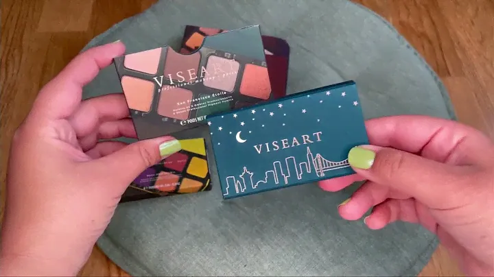 Viseart San Francisco etoile eyeshadow palette swatches