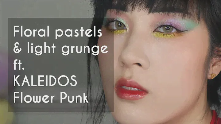 Floral Pastels ft. KALEIDOS Flower Punk Eyeshadow Palette || monolid makeup tutorial