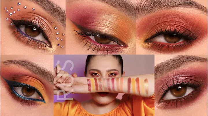 (RUS) САМАЯ ЛЕТНЯЯ ПАЛЕТКА ТЕНЕЙ!!! Natasha Denona Sunrise Palette: 5 мейков, обзор и свотчи