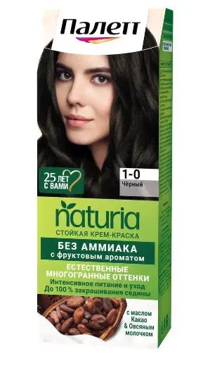 Palette Naturia краска для волос 1-0 чёрный-0