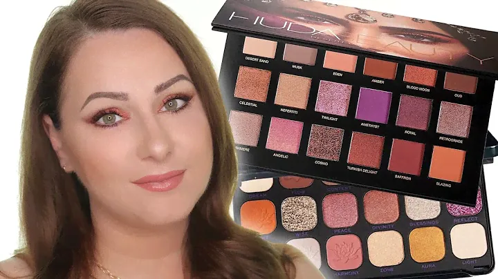 Revolution Forever Flawless Spirituality Namaste vs Huda Beauty Desert Dusk Palette Comparison