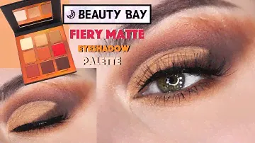 BeautyBay Fiery Matte Eyeshadow Palette Makeup Tutorial