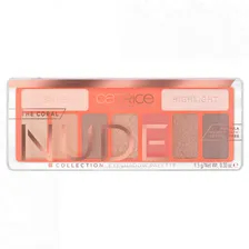 Палетка теней для век 9в1 The Coral Nude Collection Eyeshadow Palette, тон 010 Peach Passion