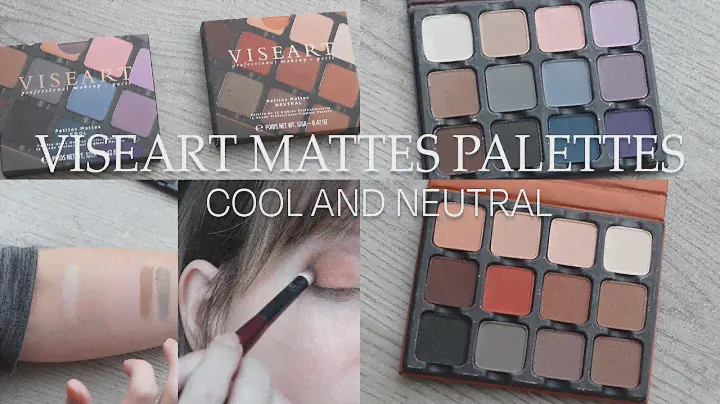 Viseart Mattes Cool and Neutral - Arm Swatches and Eye Looks