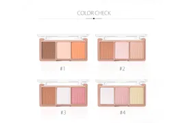 РУМЯНА O TWO O COSMETICS 3 ЦВЕТНЫЕ PALETTE