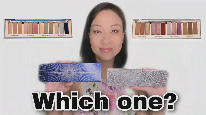 CHARLOTTE TILBURY STARRY EYES VS BEJEWELLED EYES TO HYPNOTISE.8 looks 2 palette review hooded eyes.