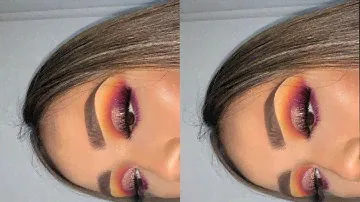 James Charles palette - Sunset glitter tutorial
