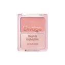 Divage Палетка для лица Blush & Highlighter Duo Face Palette Ж Тон 01