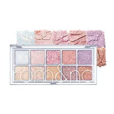 rom&nd Палетка 10 блестящих глиттерных оттенков BETTER THAN PALETTE 00 LIGHT & GLITTER GARDEN