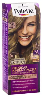 PALETTE Краска для волос 7-2 Холодный русый