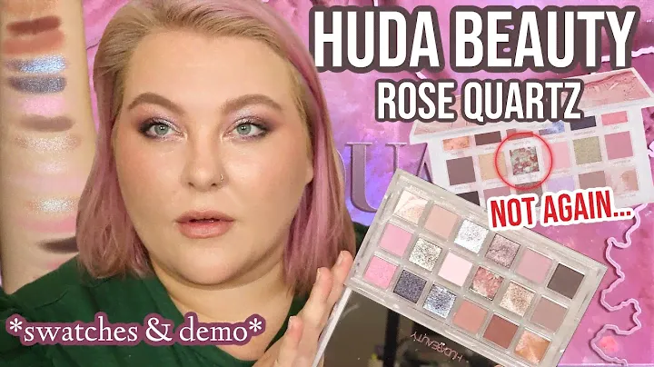 WHY The Goop Shadow AGAIN?! Huda Beauty Rose Quartz Palette: Swatches + Demo | Lauren Mae Beauty