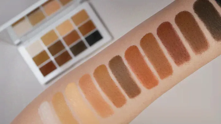 MAKEUP BY MARIO Master Mattes Eyeshadow Palette Swatches