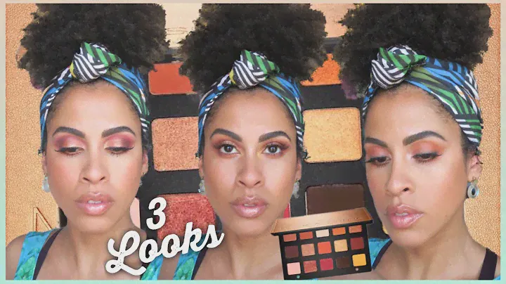 NATASHA DENONA SUNSET PALETTE | 3 LOOK TUTORIAL | kinkysweat