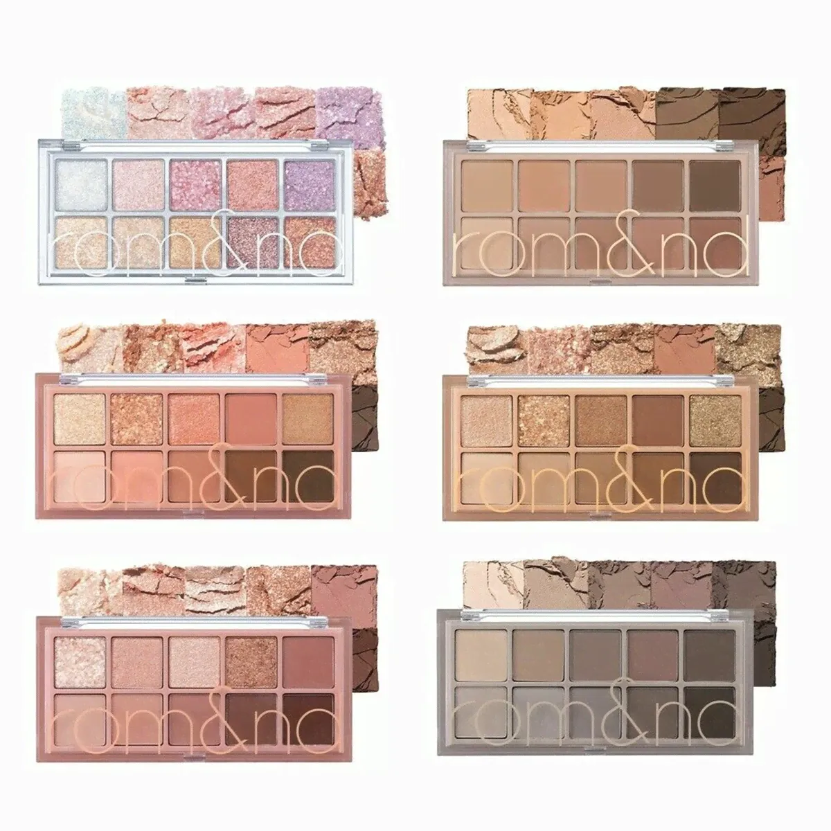 Палетка матовых и блестящих теней Rom&Nd Better Than Palette-0
