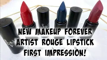 Makeup Forever Artist Rouge Lipstick First Impressions!