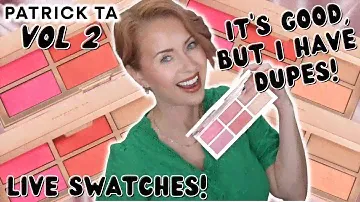 LIVE SWATCHES + DUPES NEW Patrick Ta MAJOR Headlines Blush Palette VOL 2 | Steff's Beauty Stash
